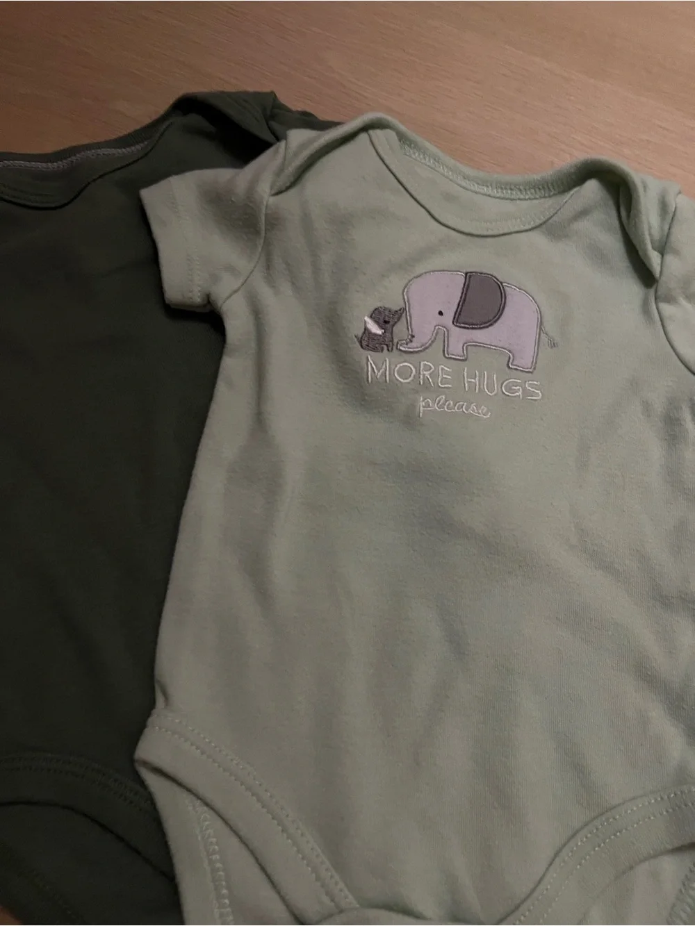 Bundle on Blue and Green Baby One-Piece